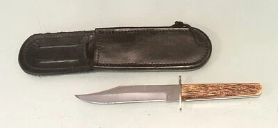 Vintage Sheffield England Wade & Butcher Fixed Blade Hunting Dagger Knife Case - Image 1 of 4