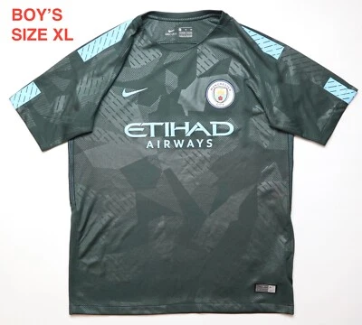 CAMISETA DE FÚTBOL MANCHESTER CITY 2017/2018 TERCERA TERCERA CAMISETA DE FUTBOL NIKE BOY’S XL Foto 1 de 4