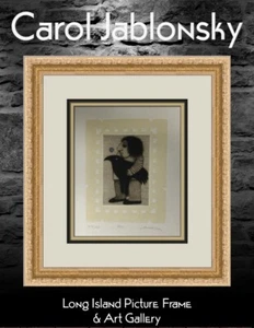 Carol Jablonsky Poe Pencil Signed L/ED Lithograph Custom Framed FREE SHIP - Picture 1 of 5