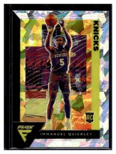 2020-21 Panini Flux Silber Cracked Ice Prizm #205 Immanuel Quickley RC Fanatiker - Bild 1 von 2