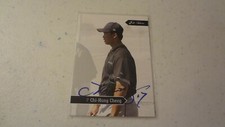 2006 just minors chi-hung cheng   AUTOGRAPHED  BASEBALL CARD 