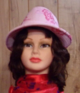 Ladies Pink Sequined & Embroidered Fedora Hat - One Size Fits Most - Last 1 - Picture 1 of 5
