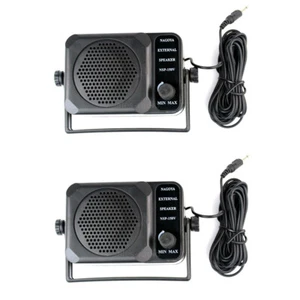 2X Nagoya NSP-150V 3.5mm Jack External Speaker Motorola Kenwood ICOM Ham Radios - Picture 1 of 7