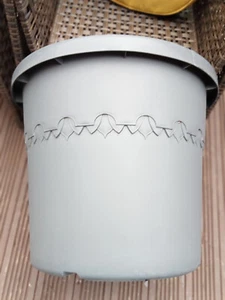 2 GREY ELHO 80LTS PLANT POTS - Picture 1 of 3