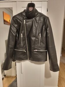 Bolongaro Leather  Fleeced Biker Jacket