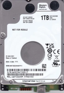 WD10SDRM-59AEVS0 s/n : WXE2A4 1 To dec / 2018 Thaïlande USB-C 2,5" Western Digital - Photo 1/5