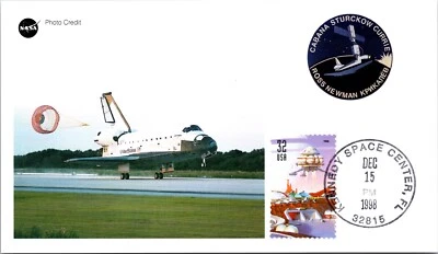 UNITED STATES 1998 PHOTO NASA POSTCARD SPACE SHUTTLE CANC KENNEDY SPACE CENTER - Image 1 of 2