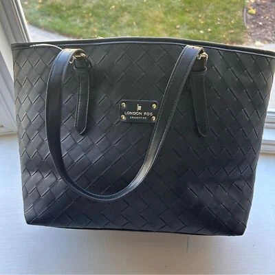 Bolso/cartera grande London Fog negro nuevo sin etiquetas gran bolso de hombro  Foto 1 de 3