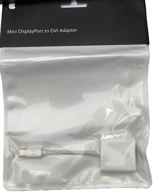 Original Apple Mini DisplayPort auf DVI Adapter Weiß - Bild 1 von 2