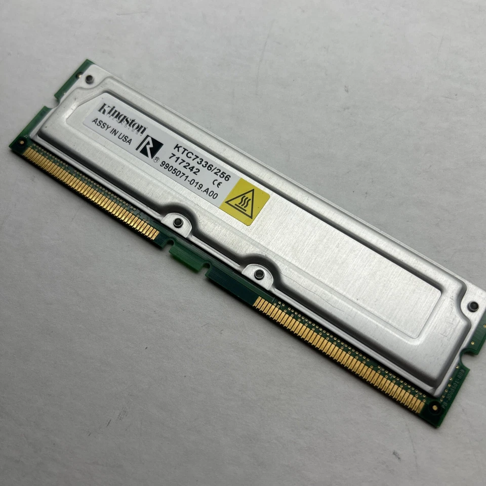 256MB ECC Kingston RAMBUS Modules 600 184 pin RDram Memory #KTC7336/256 - Image 1 of 4