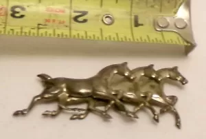 Broche de caballo de plata esterlina de colección - Imagen 1 de 4