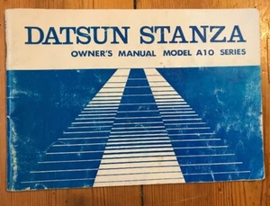 Datsun Stanza Owner's Manual Model A10 Series Vintage Good Condition - Picture 1 of 2