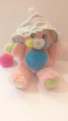 Botines con tirantes vintage Mattel Popples Baby Cribsy rosa felpa Foto 1 de 4