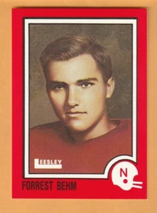 Forrest Behm Nebraska Cornhuskers 1989 Card #46 6Z - Imagen 1 de 2
