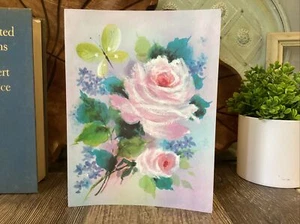 Vintage Cute Flowers Mid Mod Birthday Greeting Card Retro Mod Very Brady - Picture 1 of 5