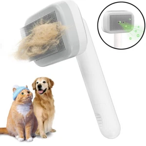 Pet Steam Brush for Dog Cat 3in1 Spray Hair Removal Comb for Shedding & Grooming - Picture 1 of 11