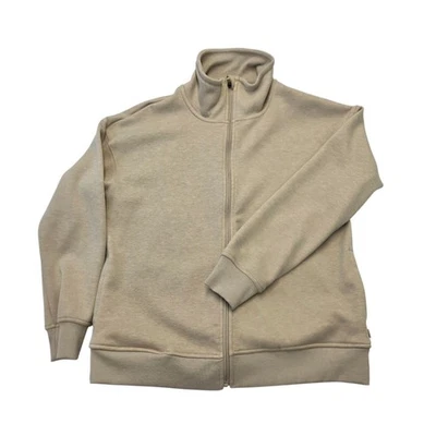 Mondetta Womens Full Zip Mock Neck Jacket Beige Size M - Image 1 of 4