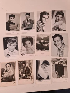 12 x alte originale Autogrammkarten: Paul Anka, Gus Backus, Ricky Nelson, Assia - Bild 1 von 10