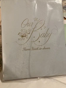 Vintage NEW Baby Book “OUR BABY FROM BIRTH TO 7 YEARS” GIBSON 1965 Brand New NOS - Picture 1 of 15