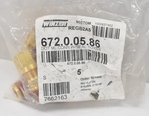 Lot of 5 Winzer 672.0.05.86 Connections w Seal Air Brake Fittings 1/2' x 3/8" - Picture 1 of 5