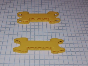 2 Bright Lt Orange Lego 61054 2x7 Technic Axle Pin ConnectClosed Side Axle Holes - Picture 1 of 24