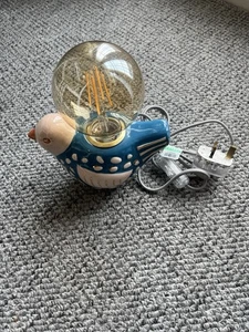 Oliver Bonas Ovie Bird Ceramic Lamp Brand New - Picture 1 of 5
