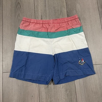 Vtg 80s Polo Ralph Lauren Boys Youth Swim Trunks Crest Rare 6-8 - Image 1 of 4