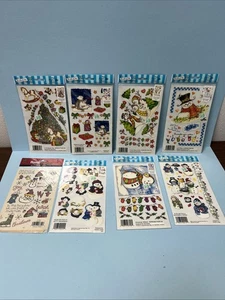 8 E-Z Rub-On Weihnachtsbaum Transfer Scrapbooking NEU Vintage Karten basteln Basteln - Bild 1 von 7