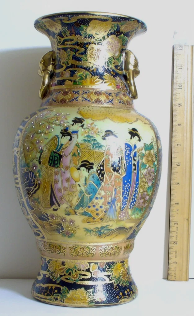 花器　｛中古良品］ 艺妓花瓶日本古董花瓶| eBay