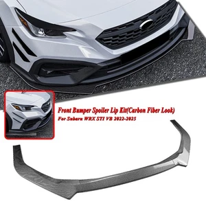 Carbon Look Front Lower Spoiler Lip Splitter For Subaru WRX STI VB 2022-2025 24 - Bild 1 von 10