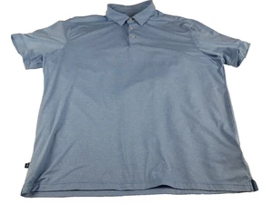 Mizzen Main Polo Shirt Mens XL Classic Fit Versa Performance Golf Stretch Blue - Picture 1 of 7