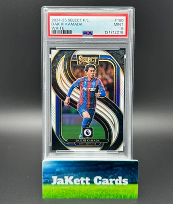 2024-25 Panini Select EPL - Daichi Kamada #180 White /20 PSA 9 POP 1 - Palace - Image 1 of 3