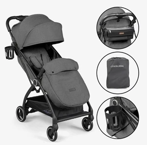 Ickle Bubba Aries Max PRIME: Autofold Stroller with Footmuf. Grey Compact fold - Picture 1 of 10