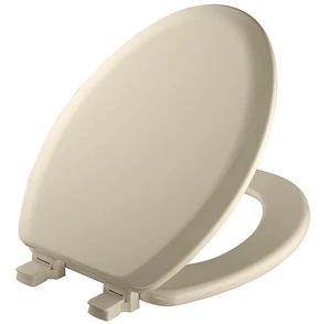 Mayfair Cameron Bone Toilet Seat, Non Slip Heavy Duty Wood, Easy Clean, - Picture 1 of 9