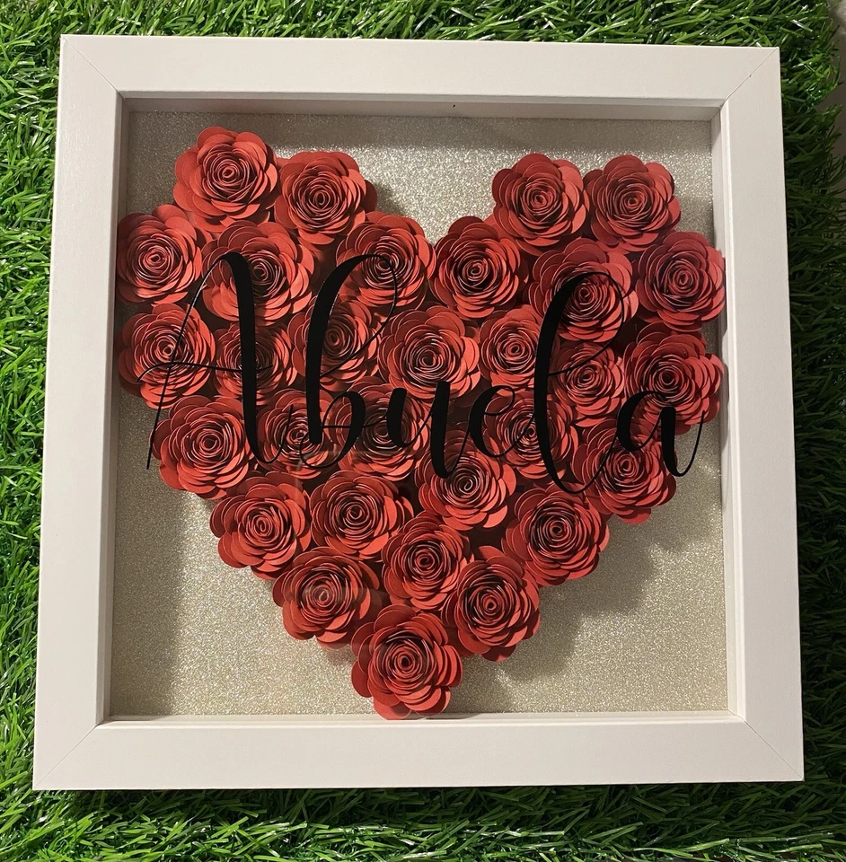 Mom, grandma, valentine's day gift personalized shadow box.  - Image 1 of 2