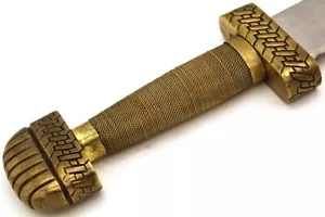 10. Jahrhundert handgefertigter Full Tang kohlenstoffreicher Stahl Wikinger Seax Dolch - Bild 1 von 4