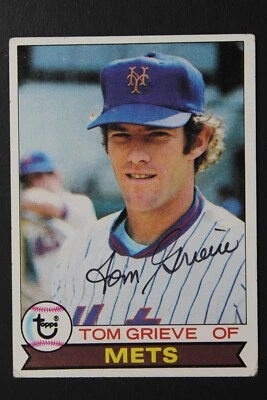 Tom Grieve New York Mets Autographed Signed 1979 Topps Baseball Card #377 - Image 1 of 3