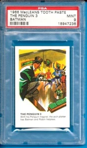1966 MacLeans Tooth Paste Batman #3 The Penguin Psa 9 - Bild 1 von 1