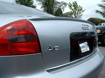 Audi A6 1997-2004 Евро стиль задний багажник кромки спойлер окрашенный LY7W серебро ленты на - Изображение 1 из 4