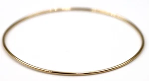 Genuine 9ct Yellow Gold Thin 1.6mm GOLF bangle 65mm inside diameter- Free post - Picture 1 of 1