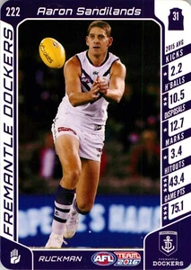 2016 FREMANTLE DOCKERS AFL Card AARON SANDILANDS - Picture 1 of 3