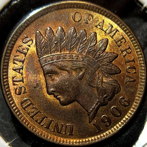 1906 1C Indian Head Penny _ CH UNC MSRB++, Original Condition Coin_ [JX-294] Cover