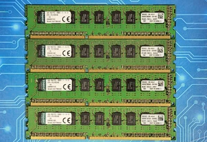 16GB (4x4GB) PC3-12800E DDR3-1600MHz 2Rx8 ECC Kingston KTH-PL316ES/4G - Afbeelding 1 van 2