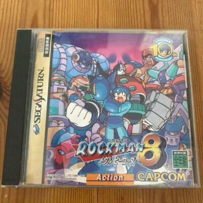 MEGA MAN ROCKMAN 8 Metal Heroes SEGA SATURN Megaman8 Action Game CAPCOM Japan SS - Image 1 of 4