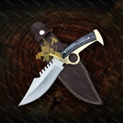 Ходячие мертвецы нож копия Bowie Daryl палец предохранитель нож D2 стальной нож - Изображение 1 из 4