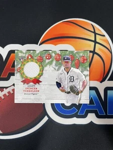 SPENCER TORKELSON ROOKIE  HOLIDAY RELIC 2022 TOPPS HOLIDAY (WALMART MEGA) WRC-ST - Picture 1 of 2