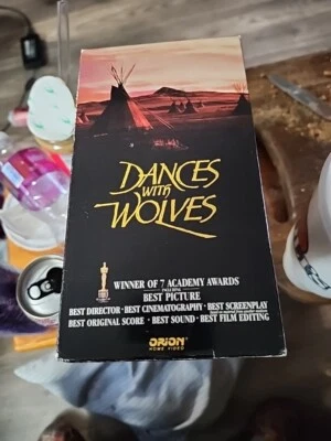 Dances with Wolves (, 1990) Kevin Costner, Mary McDonnell, Rodney A  Grant. - VH - Image 1 of 2