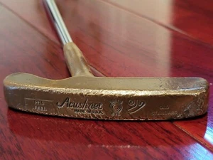 Vintage TITLEIST Acushnet Bullseye Messingputter Stahl Made in USA 33,5" - Bild 1 von 6