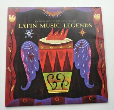Unopened 2011 USPS Commemorative Print Stamp Set Latin Music Legends  - Image 1 of 4