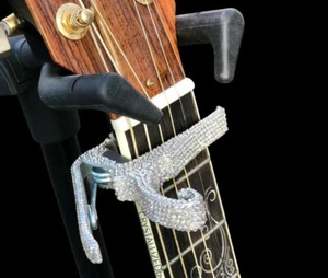 Guitarra Bling Kyser Capo CRISTALES AUSTRIACOS Liberación Rápida Acústica Deslumbrante Música - Imagen 1 de 12